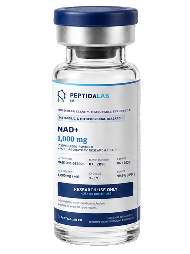 PeptidaLab NAD+ — 1,000 mg vial