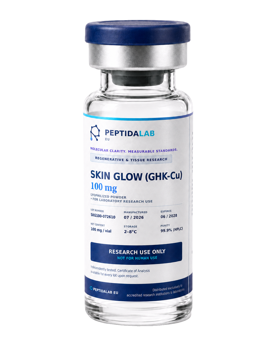 Flacon PeptidaLab Skin Glow (GHK-Cu) — 100 mg